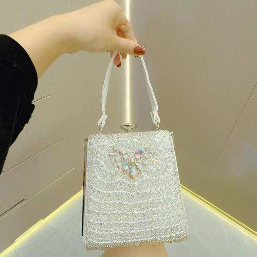 Polyester Easy Matching Clutch Bag with rhinestone PC