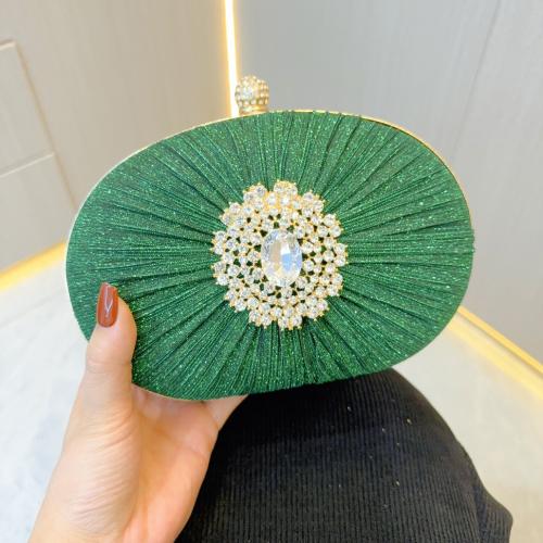 Polyester Easy Matching Clutch Bag with rhinestone PC