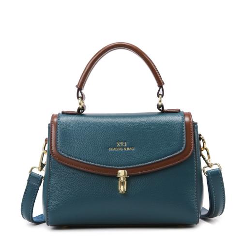 PU Leather hard-surface & Easy Matching Handbag attached with hanging strap Solid PC