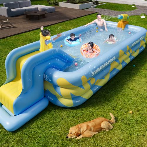 CLORURO DE POLIVINILO Piscina inflable, impreso, carta,  trozo