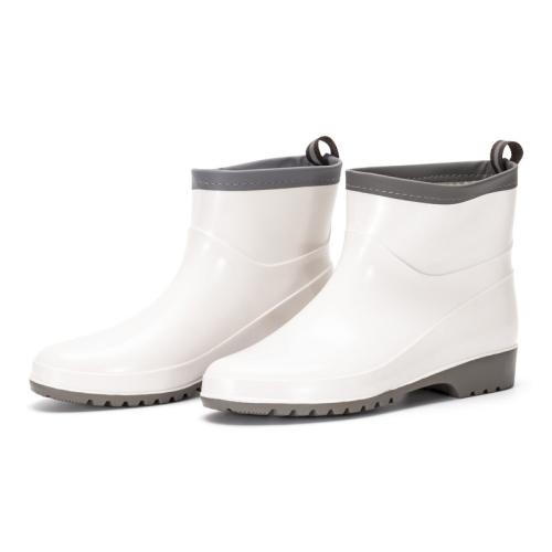 Pvc Bottes de pluie Solide Blanc Paire