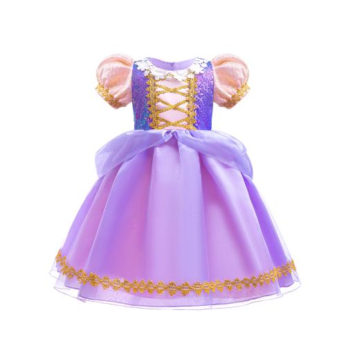 Organza & Polyester Robe d’une seule pièce de fille pièce