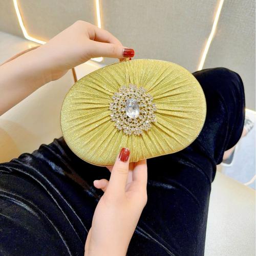 Polyester Easy Matching Clutch Bag with rhinestone PC