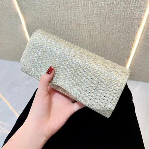 Polyester Easy Matching Clutch Bag with rhinestone PC