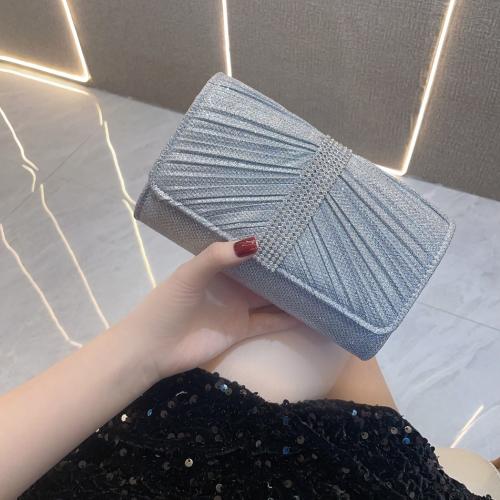 Polyester Easy Matching Clutch Bag with rhinestone PC