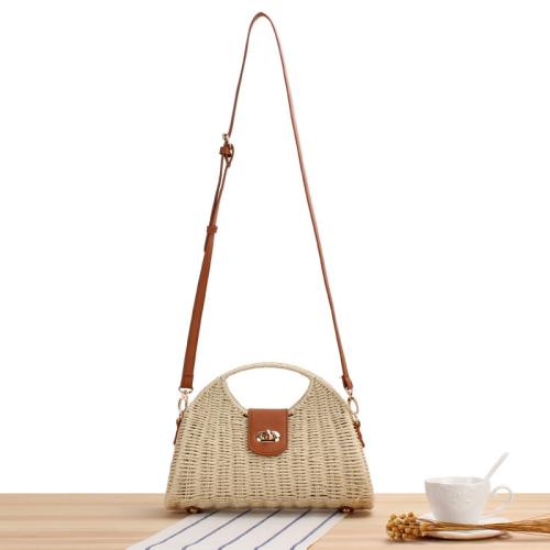 Paper Rope Easy Matching Woven Tote attached with hanging strap PC