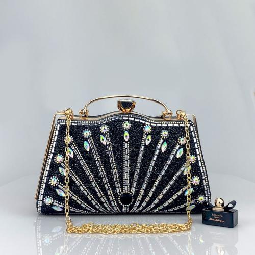 Polyester Easy Matching Clutch Bag with rhinestone PC