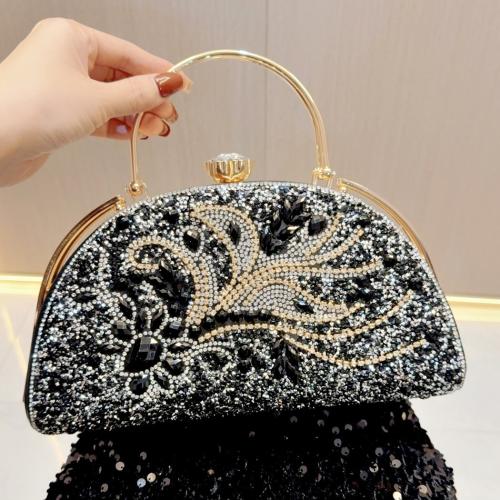 Polyester Easy Matching Clutch Bag with rhinestone PC