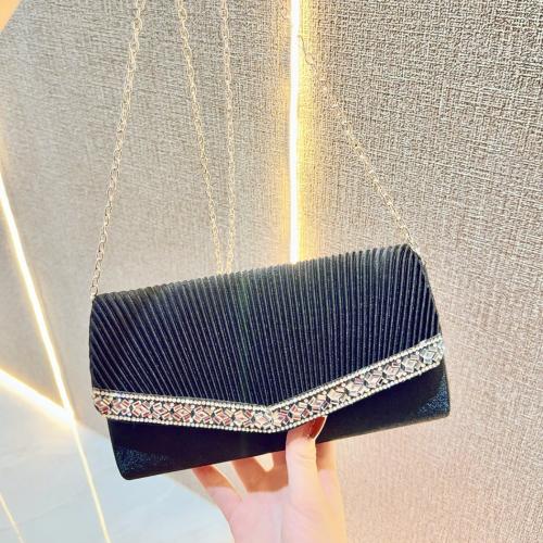 Polyester Envelope & Easy Matching Clutch Bag with rhinestone PC