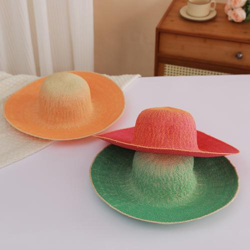 Paja Pasarela sombrero de paja, más colores para elegir,  trozo