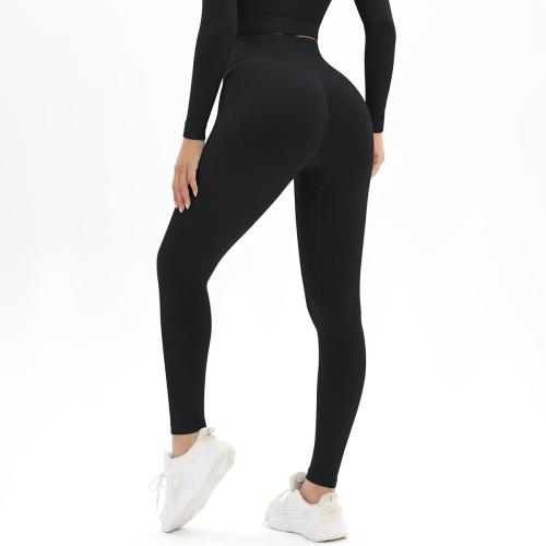 Polyamide & Spandex High Waist Women Yoga Pants lift the hip Solid PC