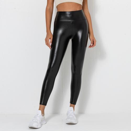 PU Cuir & Spandex Pantalon long femme Solide plus de couleurs pour le choix pièce