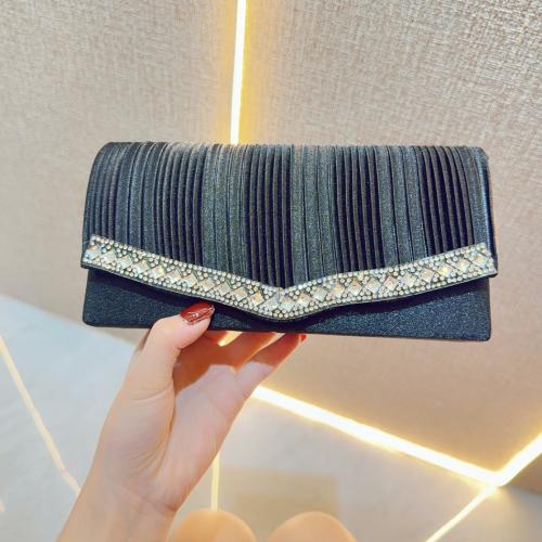 Polyester Envelope & Easy Matching Clutch Bag with rhinestone PC