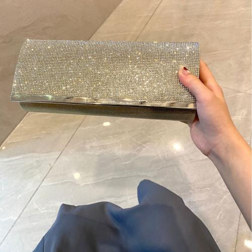 Polyester Clutch Bag, Gold,  Stück