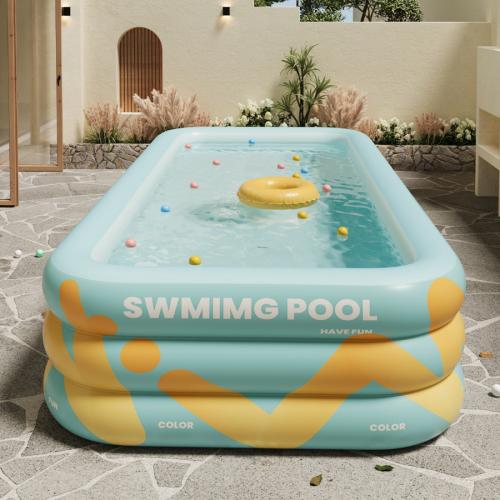 PVC foldable Inflatable Pool thickening printed PC