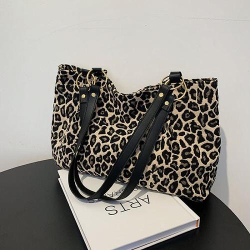 Chiffon & PU Cuir Sac à bandoulière Leopard plus de couleurs pour le choix pièce