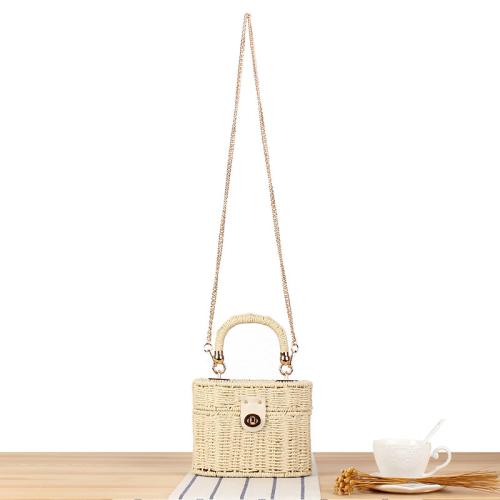 Paper Rope Easy Matching Woven Tote attached with hanging strap PC