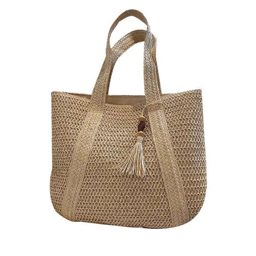 Straw Easy Matching Woven Shoulder Bag large capacity PC