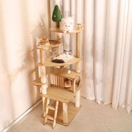 Sisal Hemp & Flannelette Cat Climbing Frame hardwearing PC