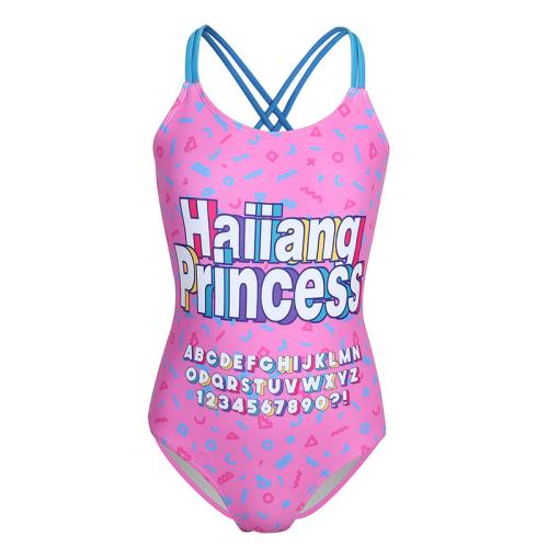 Polyester One-piece Swimsuit & for girl & skinny PC