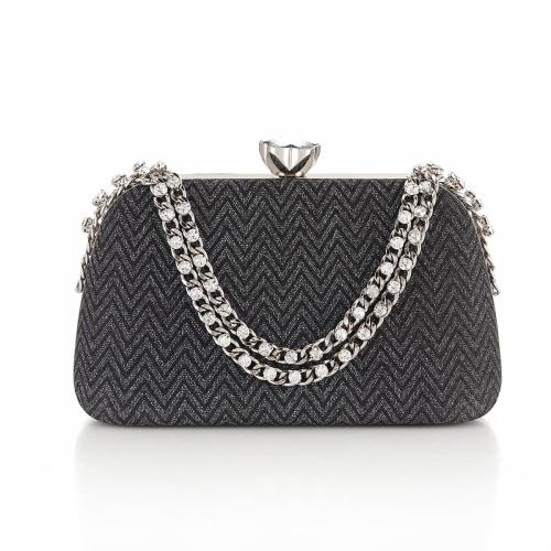 Polyester Easy Matching Clutch Bag with rhinestone PC