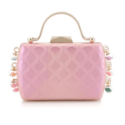 PU Leather & Polyester Easy Matching Clutch Bag with rhinestone PC