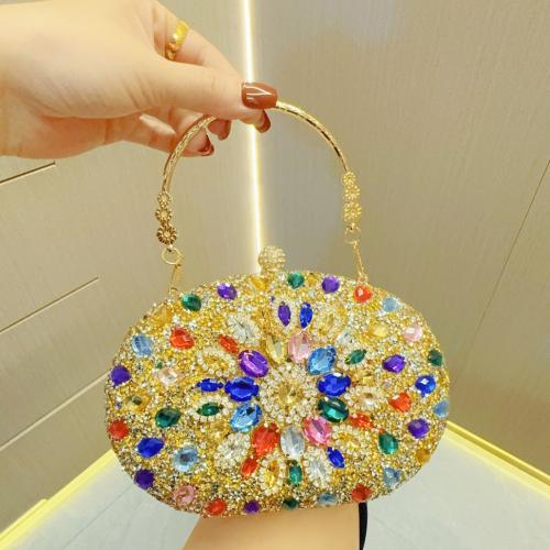 Polyester Easy Matching Clutch Bag with rhinestone PC