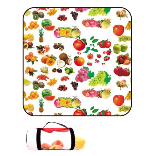 Pearl Cotton & Aluminum Film & Flannelette dampproof Picnic Mat portable printed PC