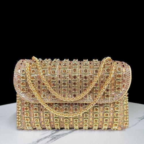 Polyester Easy Matching Clutch Bag with rhinestone PC