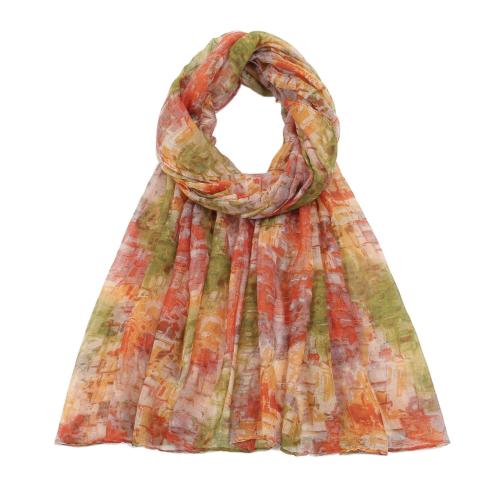 Voile Fabric Multifunction Women Scarf & thermal printed PC