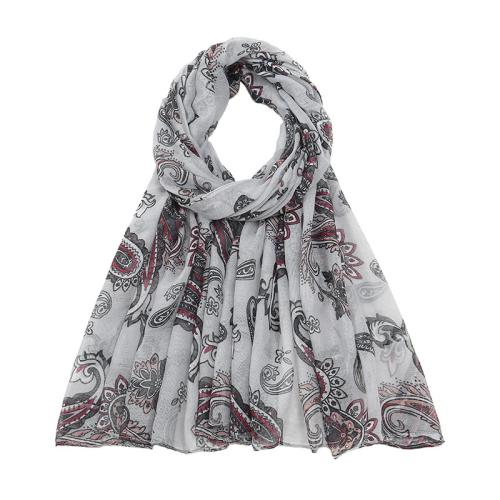 Voile Fabric Multifunction Women Scarf thermal printed PC