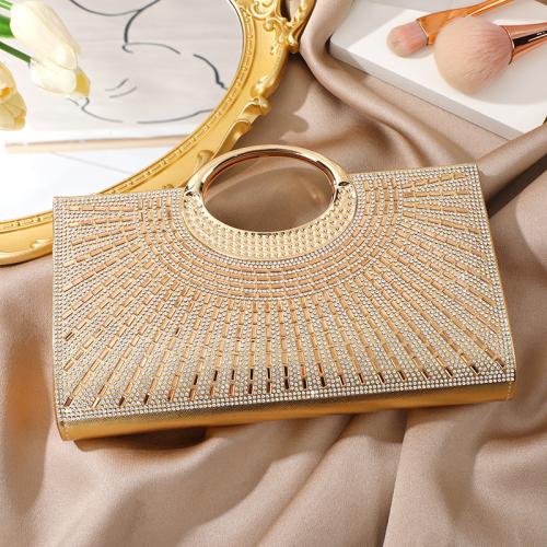 Polyester Easy Matching Clutch Bag with rhinestone PC