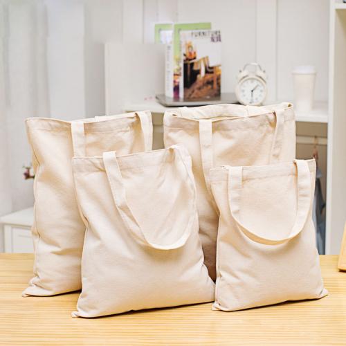 Canvas Shoulder Bag Solid white Lot