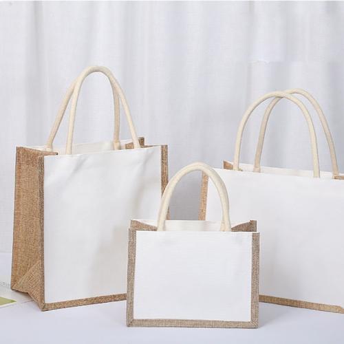 Jute Beuteltasche, Solide, mehr Farben zur Auswahl, 6Pcs/Viel,  Viel