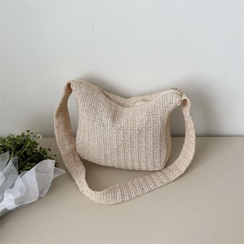 Straw Shoulder Bag durable & large capacity & hardwearing Solid PC