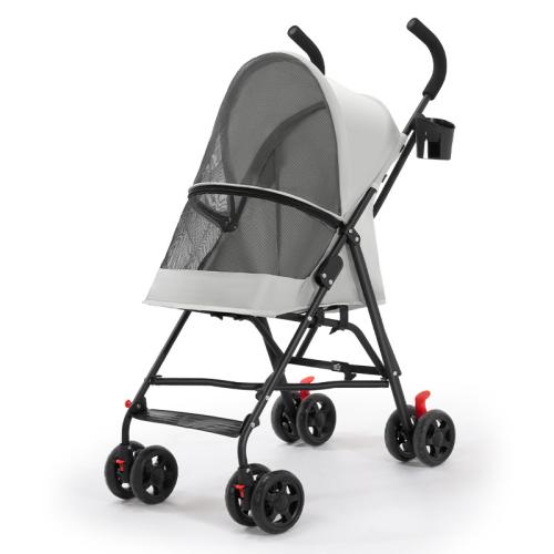 Metal & Oxford foldable Pet stroller hardwearing PC