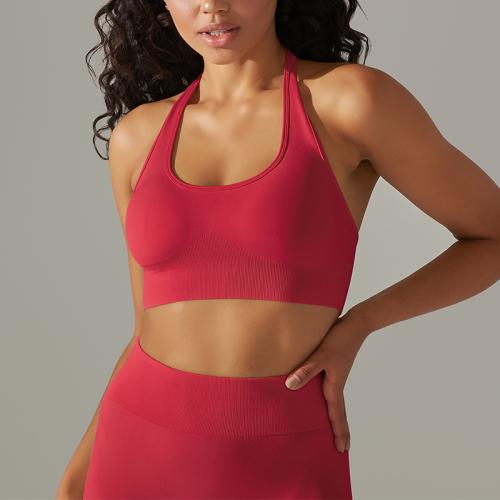 Poliamida & Spandex Conjunto de ropa de yoga para mujer, Sólido,  trozo