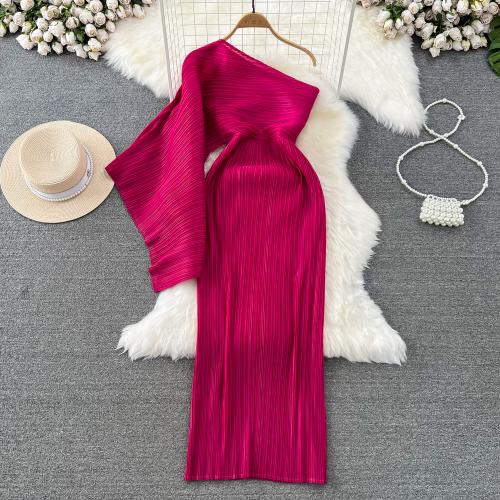 Polyester Slim One-piece Dress : PC