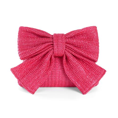 Stro Clutch Tas bowknot patroon meer kleuren naar keuze stuk