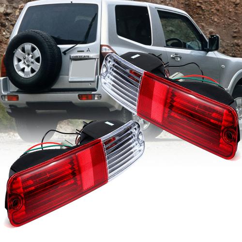 2X Rear Bumper Fog Light Tail Lamp Refit For Mitsubishi Pajero Montero 2003-2006