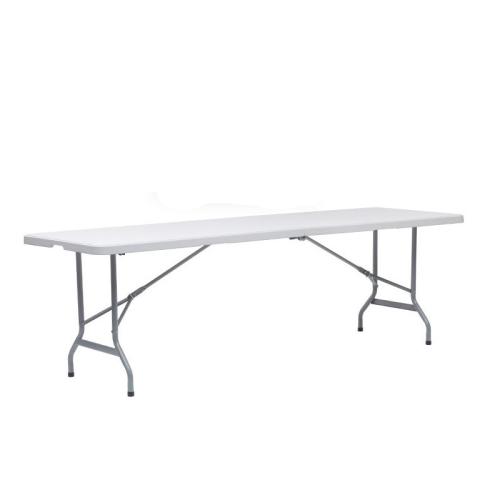 HDPE & Steel Tube foldable Foldable Table white PC