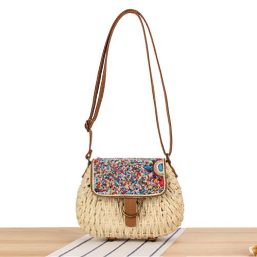 Paper Rope Easy Matching & Weave Crossbody Bag PC