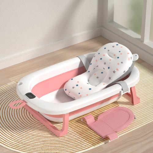 TPE-Thermoplastic Elastomer & Polypropylene-PP foldable Baby Bathtub Set