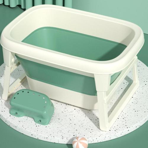 TPE-Thermoplastic Elastomer & Polypropylene-PP foldable Baby Bathtub Set