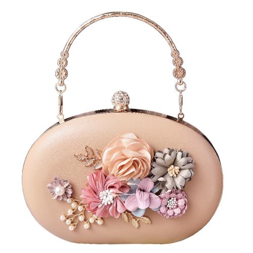 PU Leder & Polyester Clutch Bag, Floral, mehr Farben zur Auswahl,  Stück