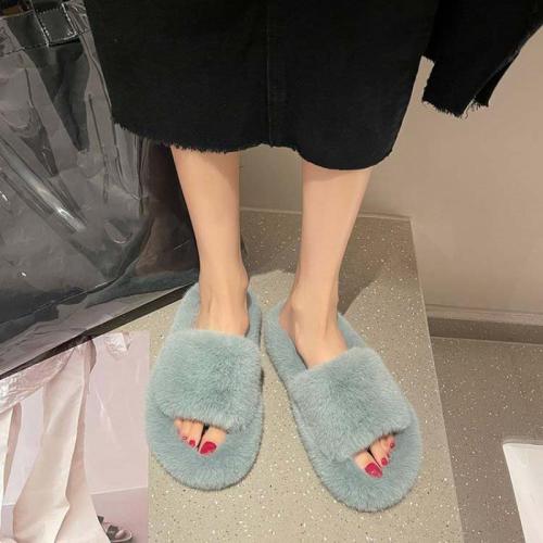 Suede Slipper & anti-skidding Pair