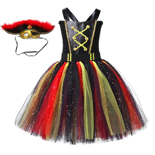 Nylon Girl Two-Piece Dress Set Halloween Design Set