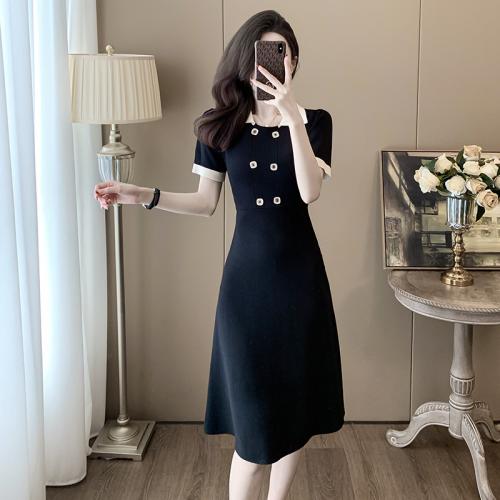 Polyester Slim One-piece Dress PC