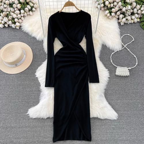 Polyester Waist-controlled One-piece Dress PC