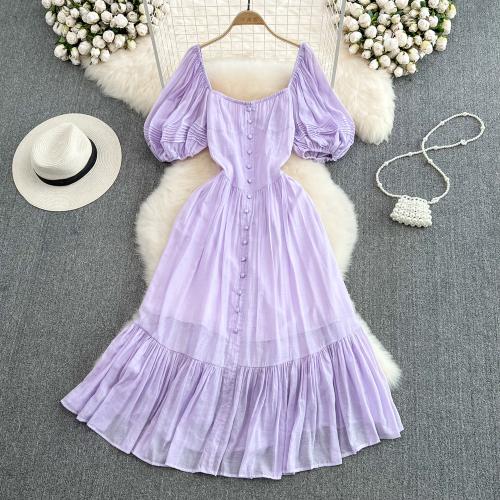 Polyester Waist-controlled One-piece Dress PC